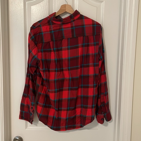 Quicksilver mens medium red flannel - Picture 2 of 3